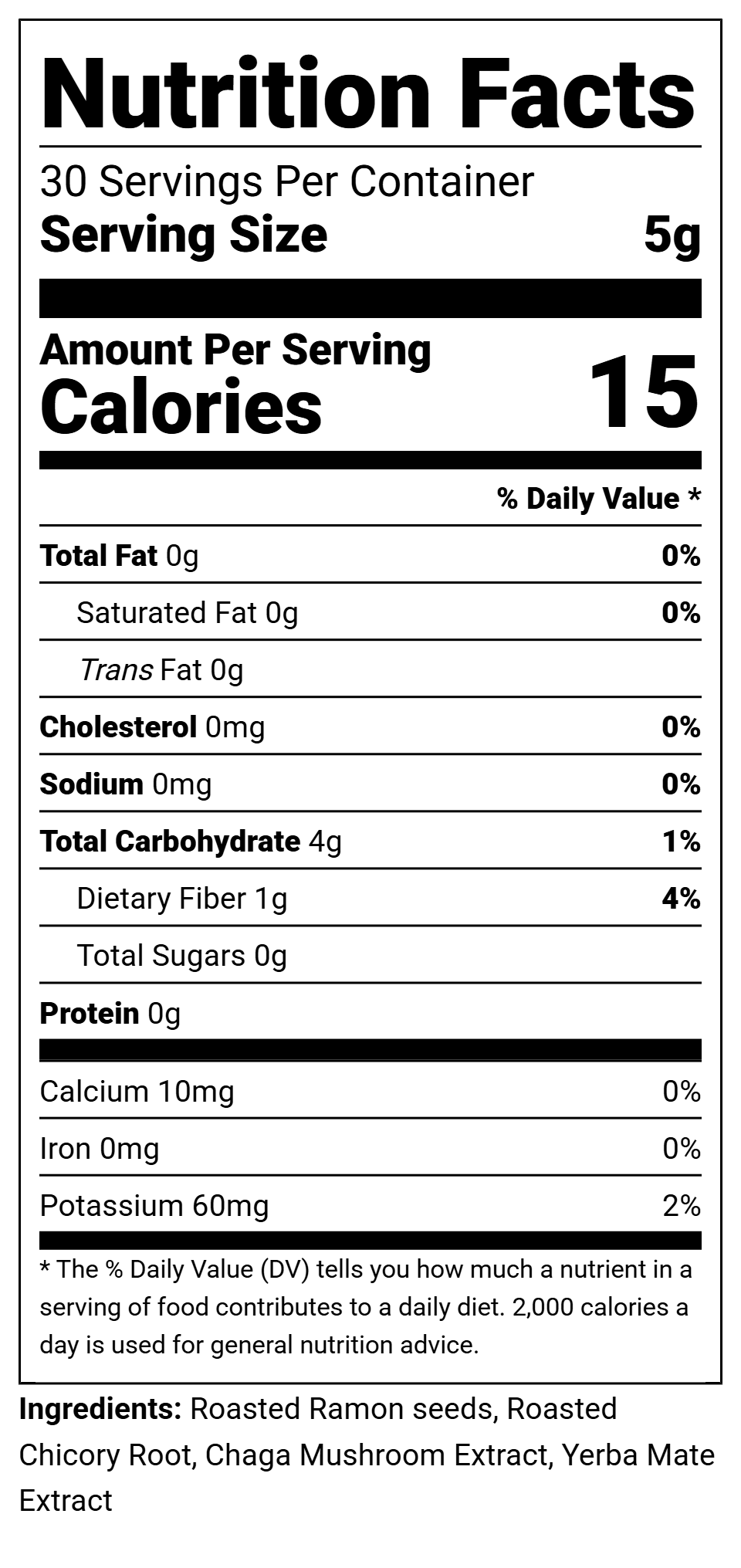 Chaga Mate, Caffeinated Coffee Alternative