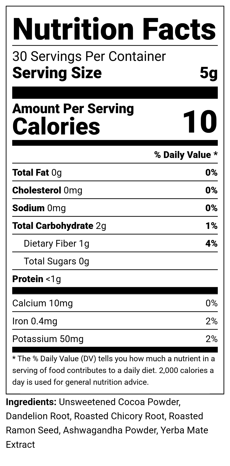 Mocha Mate, Caffeinated Coffee-Alternative