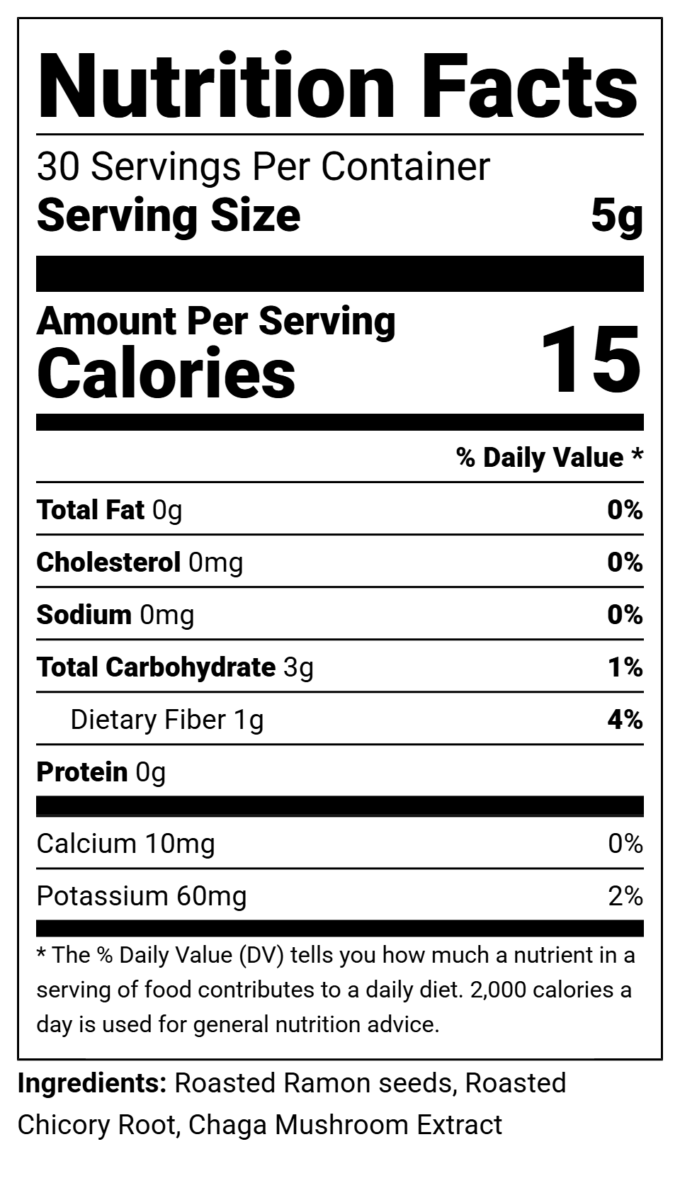 Chaga Ramon, Caffeine-Free Coffee Alternative