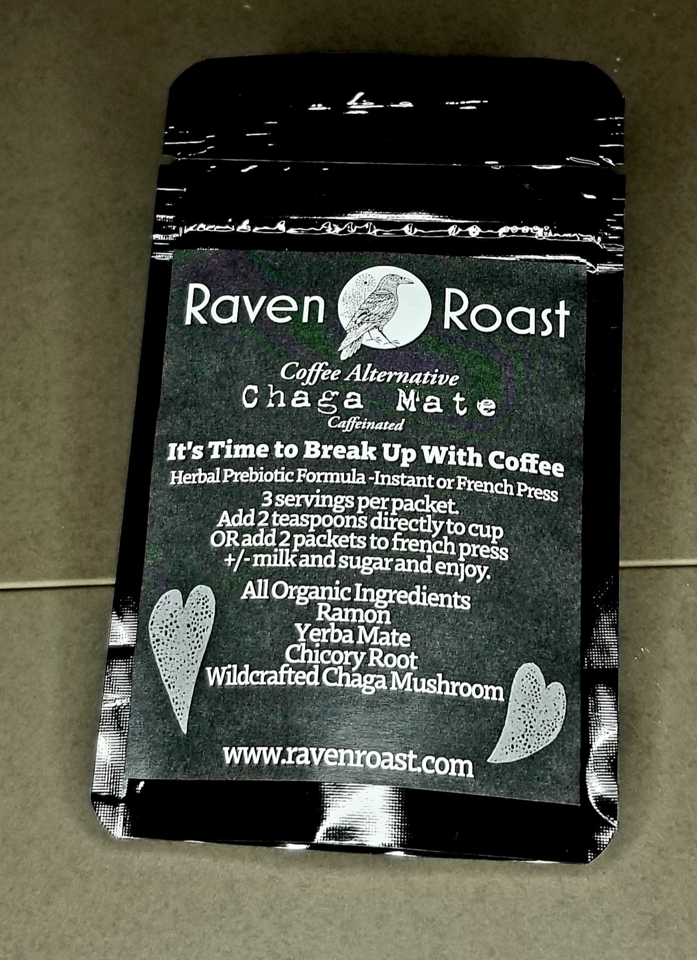 Sample - Chaga Mate (caffeinated) Coffee-Alternative, 3 servings