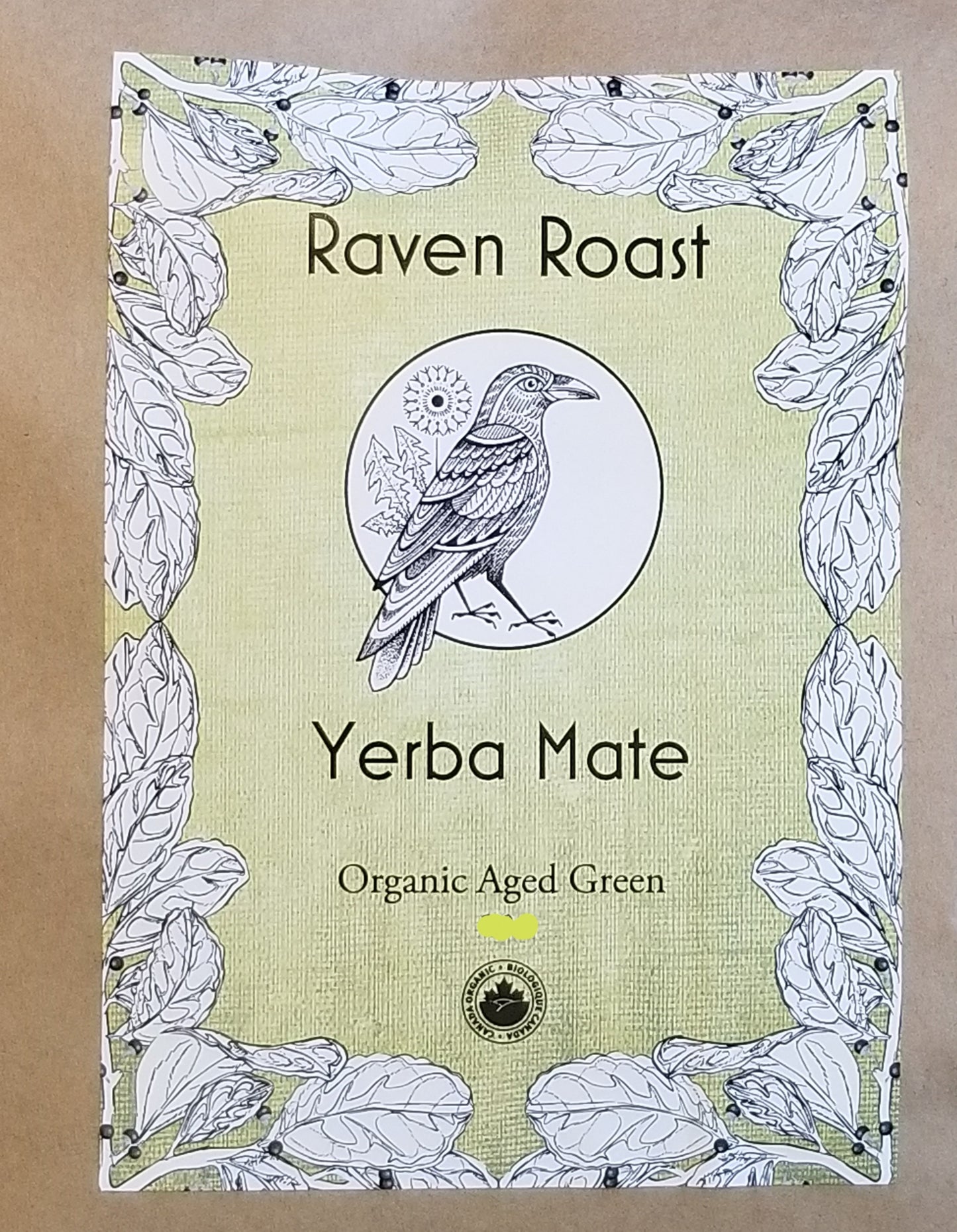 Loose Leaf Aged Green Yerba Mate - 100g Standup Pouch